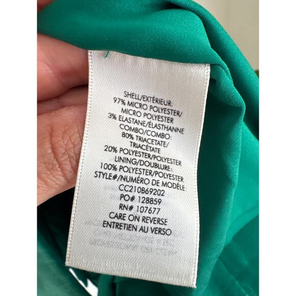 Alice + Olivia Breann Fitted Blazer in Emerald Green Size 14 - Picture 4 of 10